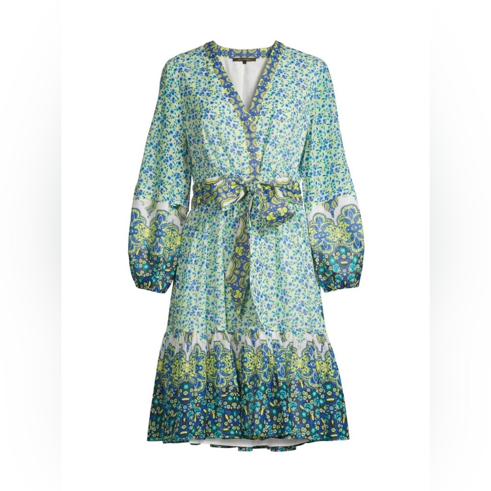 KOBI HALPERIN Luanne Belted Floral Dress